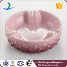 Good quality pink custom ceramic ashtray wholesale